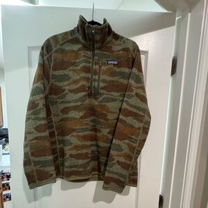 Camouflage Quarter-Zip Pullover
